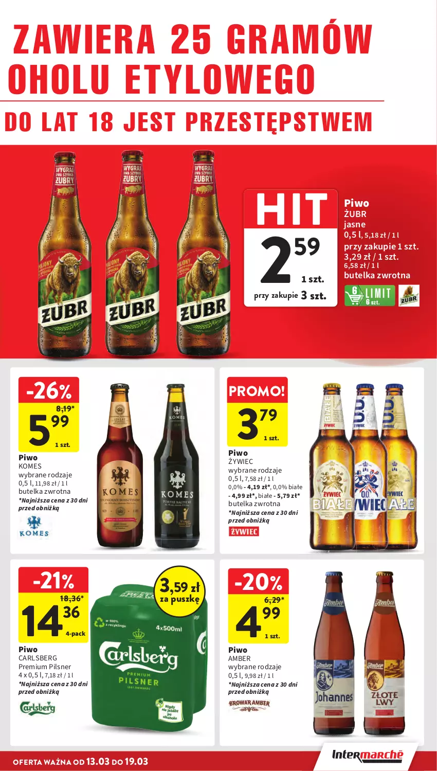 Gazetka promocyjna Intermarche - Gazetka promocyjna - ważna 13.03 do 19.03.2025 - strona 31 - produkty: Carlsberg, Gra, Piwo