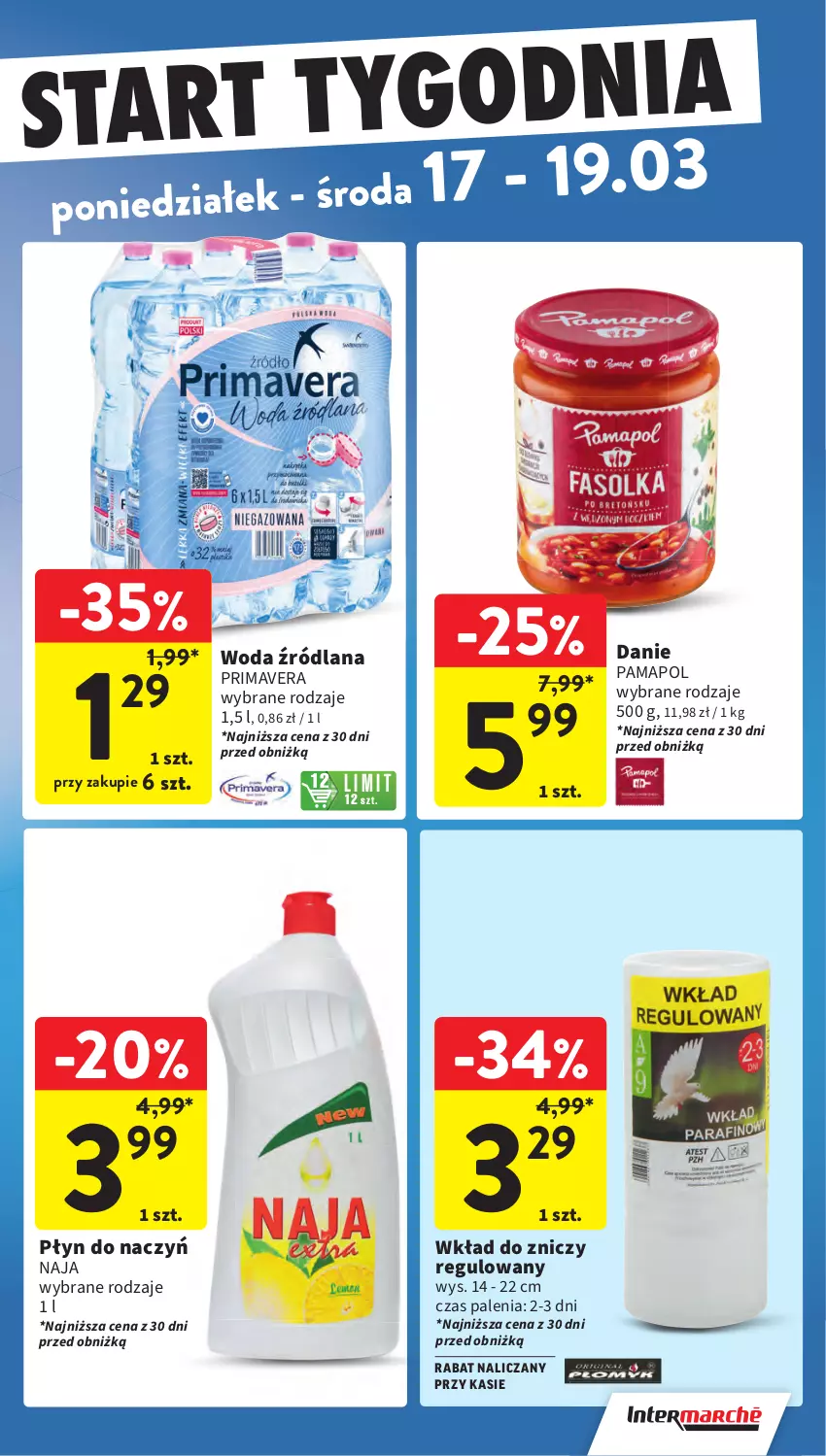 Gazetka promocyjna Intermarche - Gazetka promocyjna - ważna 13.03 do 19.03.2025 - strona 39 - produkty: LANA, Prima, Primavera, Woda, Znicz