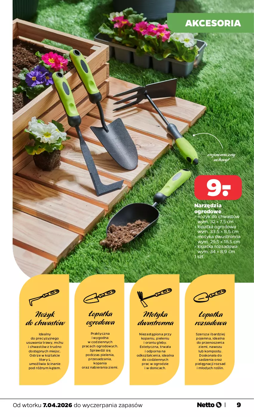 Gazetka promocyjna Netto - KATALOG_DOM_I_OGROD_2026 - ważna 07.04 do 30.04.2026 - strona 9 - produkty: Noż, Por