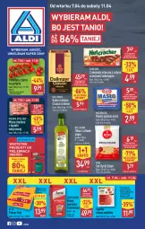 Gazetka promocyjna Aldi - Pełna oferta - Gazetka - ważna od 11.04 do 11.04.2026 - strona 1 - produkty: Rycki Edam, Mięso mielone, Mięso mielone z łopatki wieprzowej, Ser, Gin, Gra, Prince Polo, Kawa ziarnista, Bell, Mięsne specjały, Dallmayr, Kawa mielona, Kawa, Mlekovita, Szynka, Czekolada mleczna, Czekolada, Edam, Oliwa z oliwek, Bella, Masło, Pomidory, Segafredo, Mięso, Mleko, Oliwa