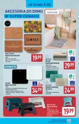 Gazetka promocyjna Aldi - Pełna oferta - Gazetka - ważna od 11.04 do 11.04.2026 - strona 29 - produkty: Ręcznik kąpielowy, Wycieraczka, Dywanik łazienkowy, Dywanik, Waga łazienkowa, Wełna, Ręcznik, Taboret, Taboret składany, Waga, Dźwig, Dywan, Kokos