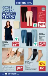 Gazetka promocyjna Aldi - Pełna oferta - Gazetka - ważna od 11.04 do 11.04.2026 - strona 38 - produkty: Top, Sneakersy, Karp, Skarpetki, Spodnie, Fa