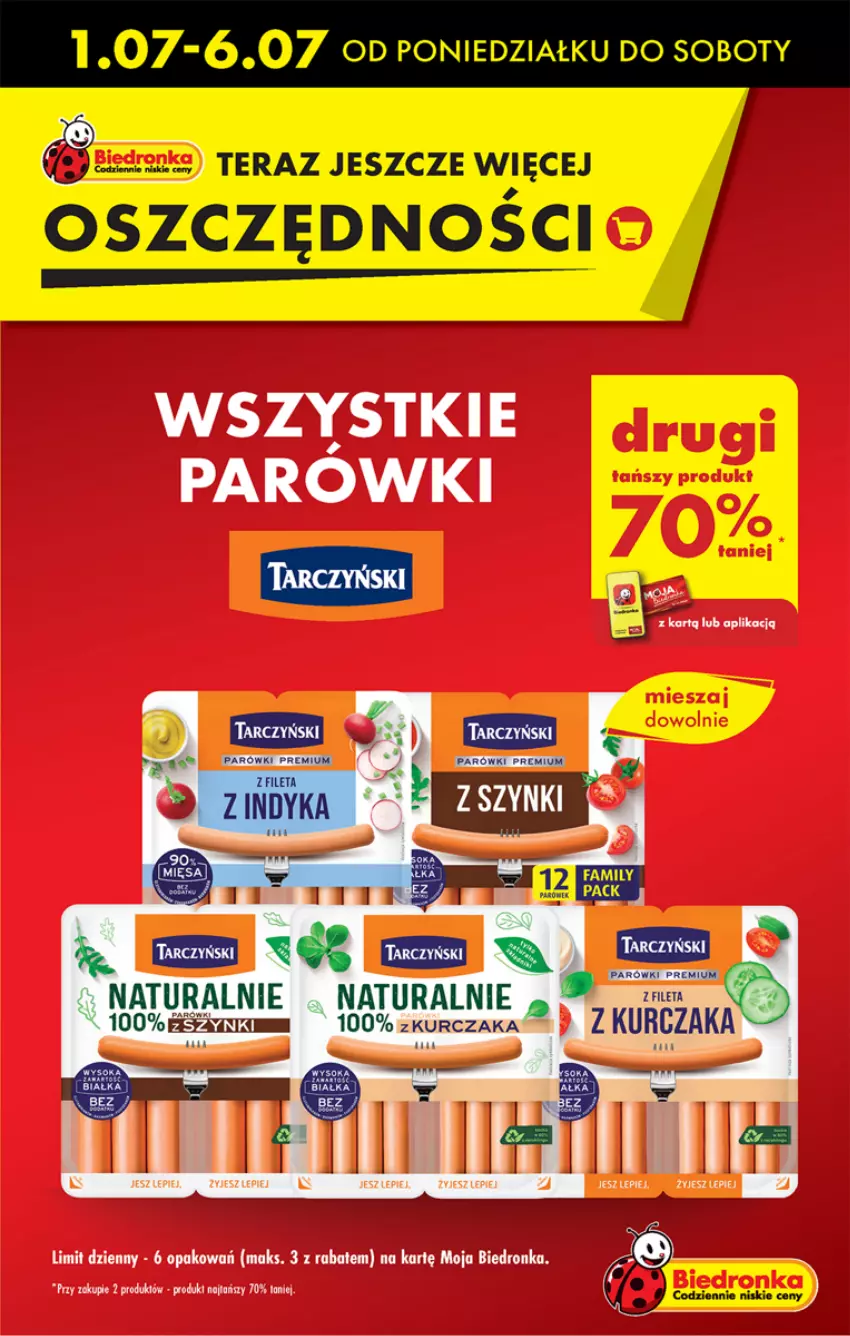 Gazetka promocyjna Biedronka - Od poniedzialku - ważna 01.07 do 06.07.2024 - strona 9 - produkty: Fa, Parówki, Tera