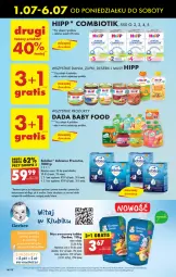 Gazetka promocyjna Biedronka - Od poniedzialku - Gazetka - ważna od 06.07 do 06.07.2024 - strona 54 - produkty: HiPP, Ser, Por, Mus, Gra, Gerber, Dada, Deser, Karmi, Fa, BEBILON