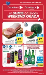 Gazetka promocyjna Carrefour - Gazetka Carrefour, Market w SUMIE od środy WEEKEND OKAZJI - Gazetka - ważna od 14.08 do 14.08.2026 - strona 1 - produkty: Piwa, Palmolive, Heineken, Laur, Schab wieprzowy, Feta, Arbuz, LG, Fa