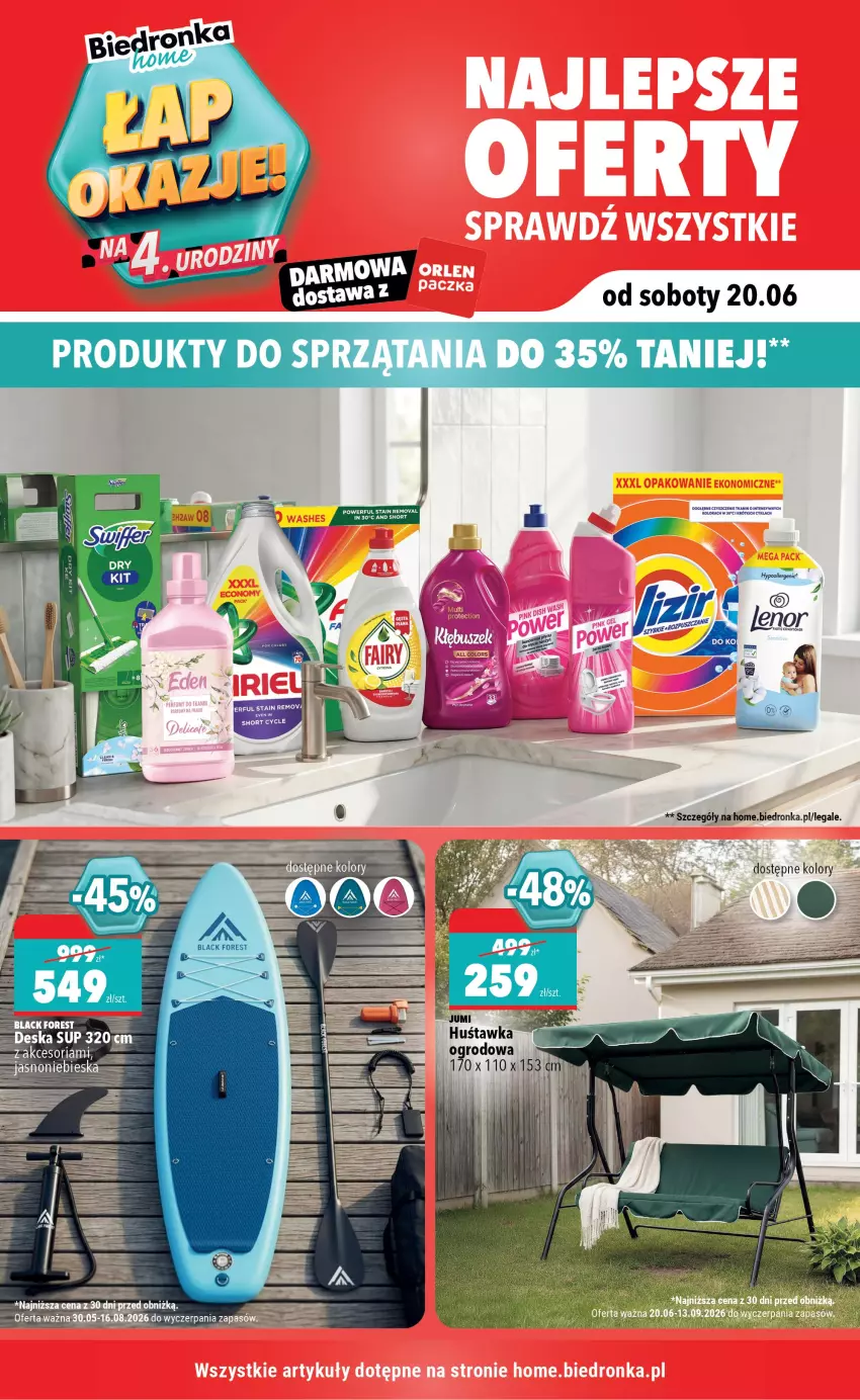 Gazetka promocyjna Biedronka - Gazetka - ważna 20.06 do 27.06.2026 - strona 1 - produkty: Huśtawka, Lack