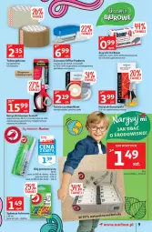 Gazetka promocyjna Auchan - Rysują się kolorowe sny Hipermarkety - Gazetka - ważna od 25.08 do 25.08.2021 - strona 9 - produkty: Por, Noż, Mop, Bursztyn, Nożyczki, Klej, Tran, Taśma pakowa, Biuro