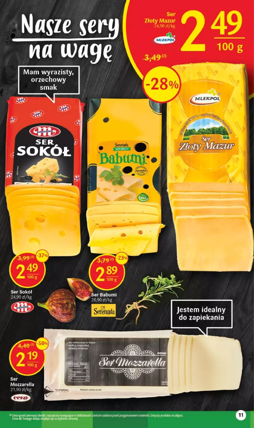 Gazetka promocyjna Delikatesy Centrum - Gazetka DC26 - ważna 06.07 do 12.07.2023 - strona 11 - produkty: Mozzarella, Ser, Sok, Sokół