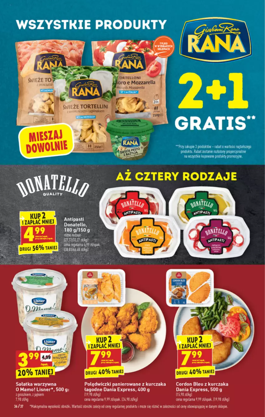 Gazetka promocyjna Biedronka - W tym tygodniu - ważna 30.08 do 04.09.2021 - strona 36 - produkty: Cordon Bleu, Gra, Kurczak, Lisner, Polędwiczki panierowane, Sałat, Sałatka, Sałatka warzywna, Sok