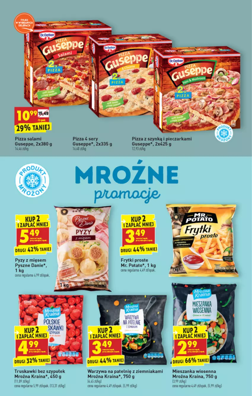 Gazetka promocyjna Biedronka - W tym tygodniu - ważna 30.08 do 04.09.2021 - strona 37 - produkty: Frytki, Piec, Pieczarka, Pizza, Salami, Ser, Truskawki, Warzywa