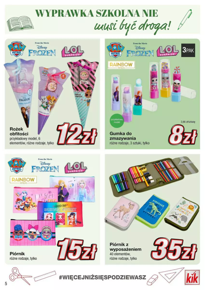 Gazetka promocyjna Kik - ważna 22.07 do 14.09.2024 - strona 15 - produkty: Frozen, Mus, Piórnik