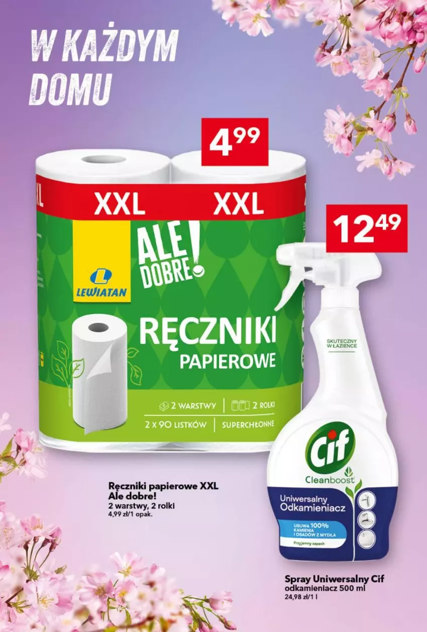 Gazetka promocyjna Lewiatan - Gazetka ogólnopolska - ważna 30.07 do 05.08.2026 - strona 9 - produkty: Cif, Odkamieniacz, Papier, Ręcznik, Ręczniki papierowe, Rolki