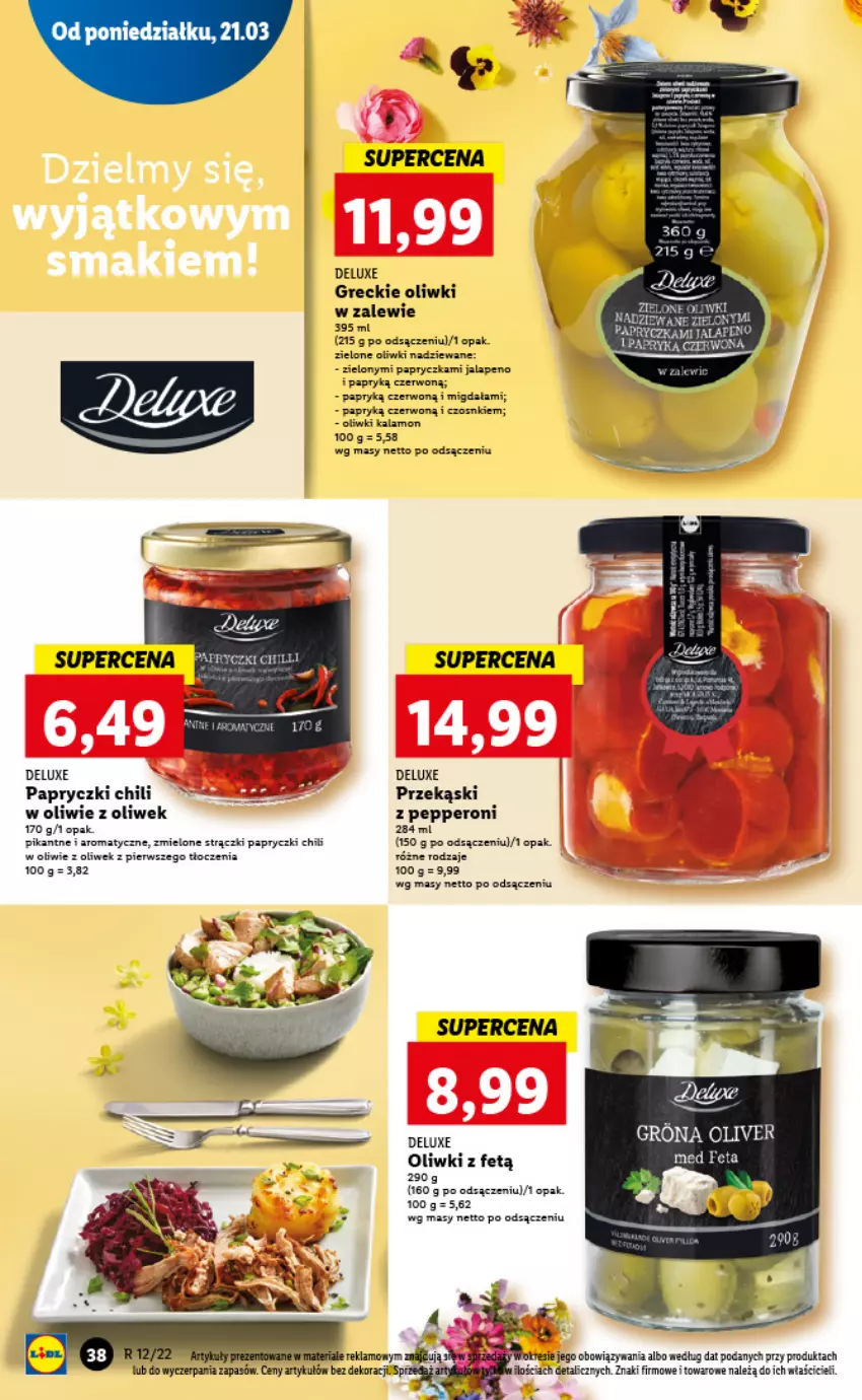 Gazetka promocyjna Lidl - GAZETKA - ważna 21.03 do 23.03.2022 - strona 38 - produkty: Feta, Karmi, Oliwki