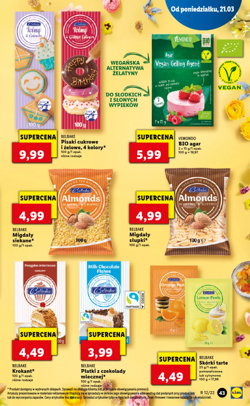 Gazetka promocyjna Lidl - GAZETKA - ważna 21.03 do 23.03.2022 - strona 43 - produkty: Fa, Migdały