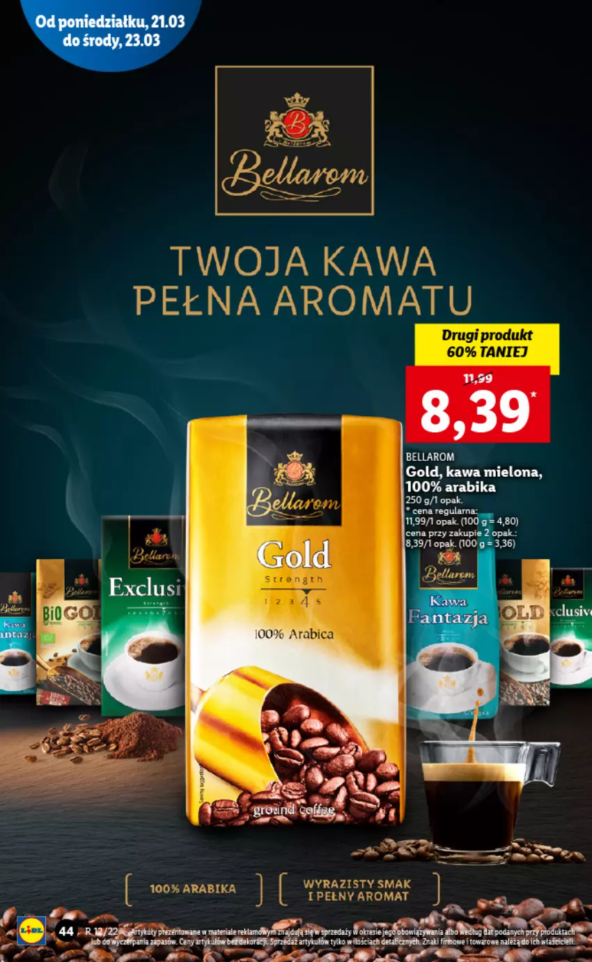 Gazetka promocyjna Lidl - GAZETKA - ważna 21.03 do 23.03.2022 - strona 44 - produkty: Bell, Bella, BIC, Kawa, Kawa mielona