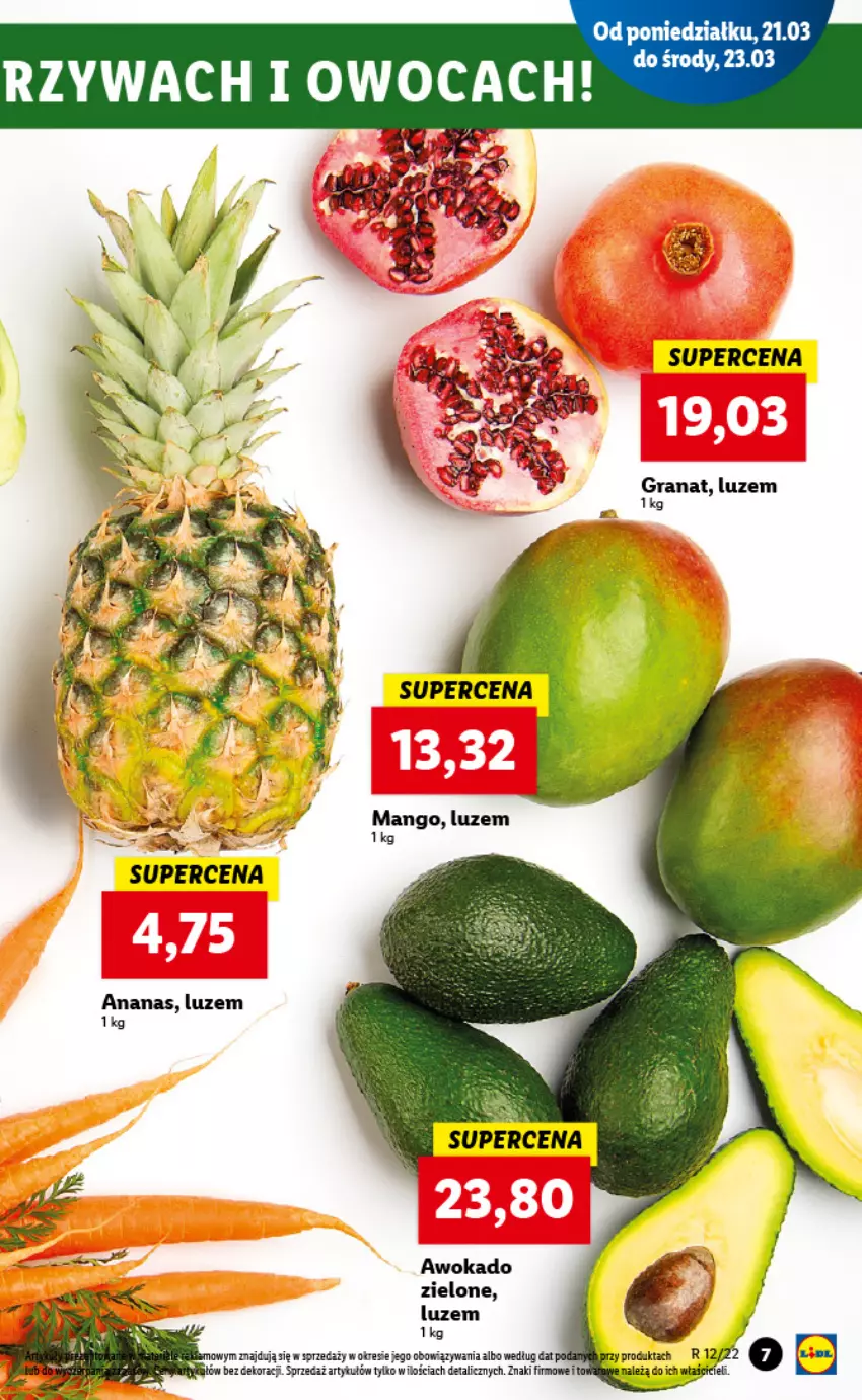 Gazetka promocyjna Lidl - GAZETKA - ważna 21.03 do 23.03.2022 - strona 7 - produkty: Ananas, Fa, Gra, Granat