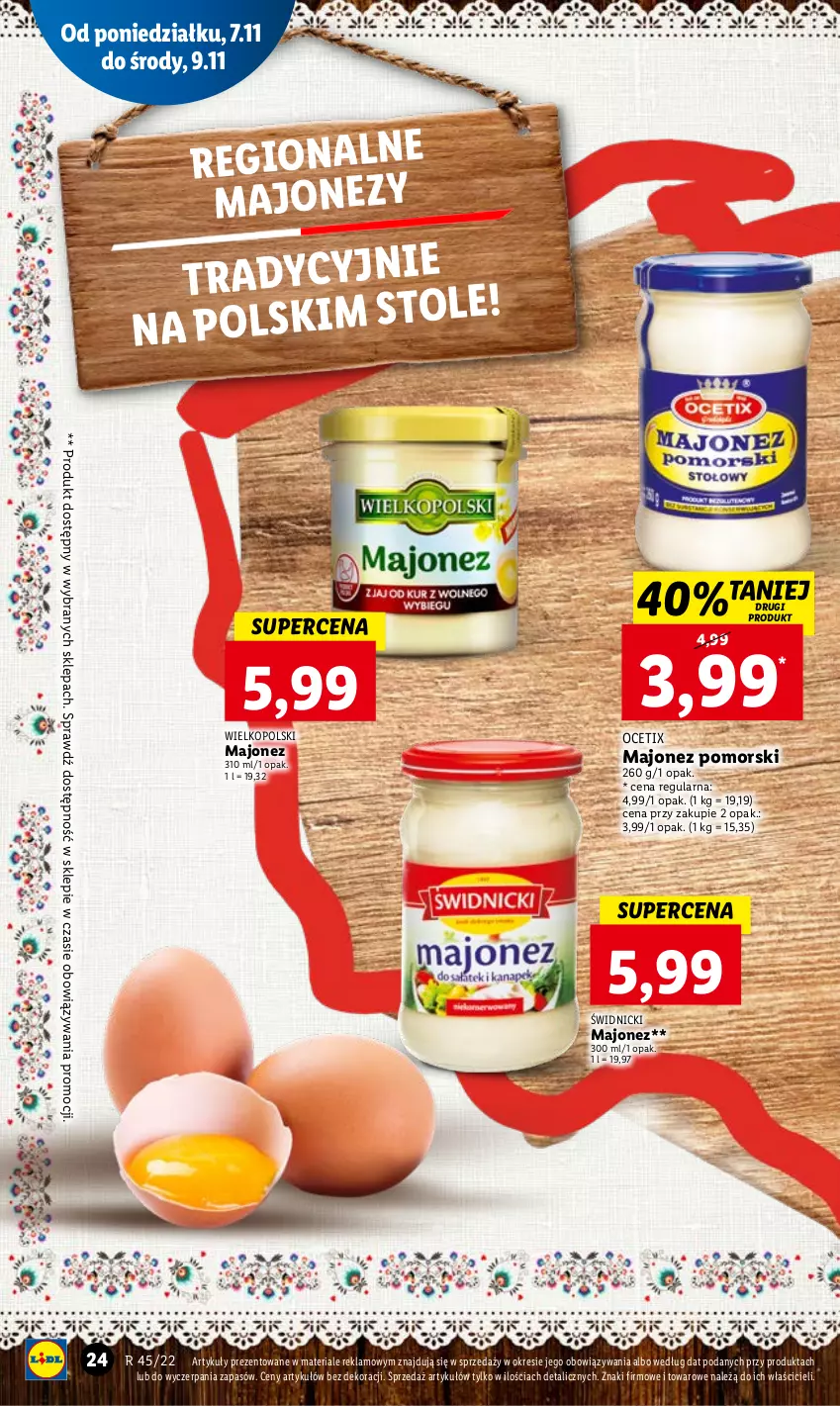 Gazetka promocyjna Lidl - GAZETKA - ważna 07.11 do 09.11.2022 - strona 28 - produkty: Majonez, Ocet