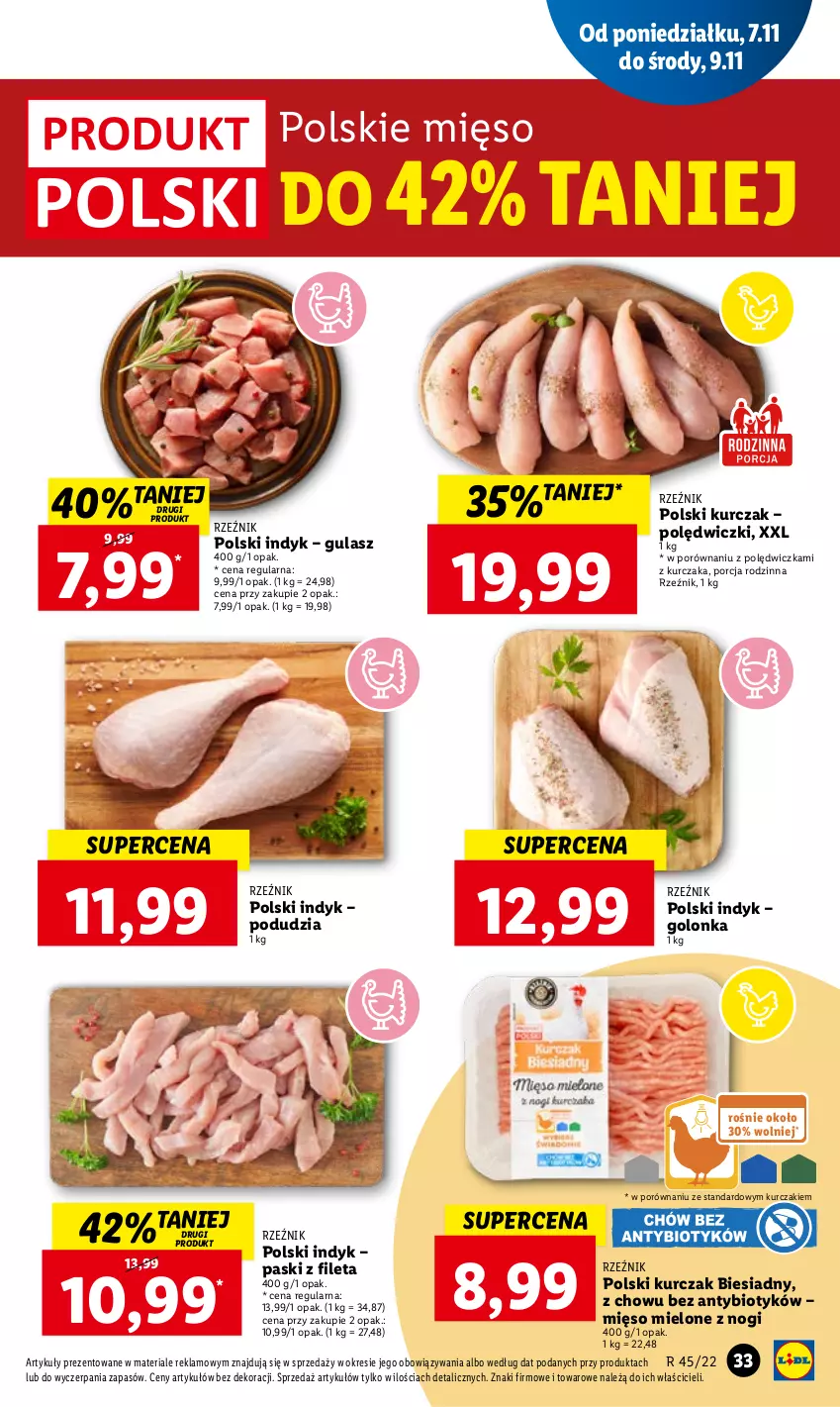 Gazetka promocyjna Lidl - GAZETKA - ważna 07.11 do 09.11.2022 - strona 37 - produkty: Kurczak, Mięso, Mięso mielone, Por