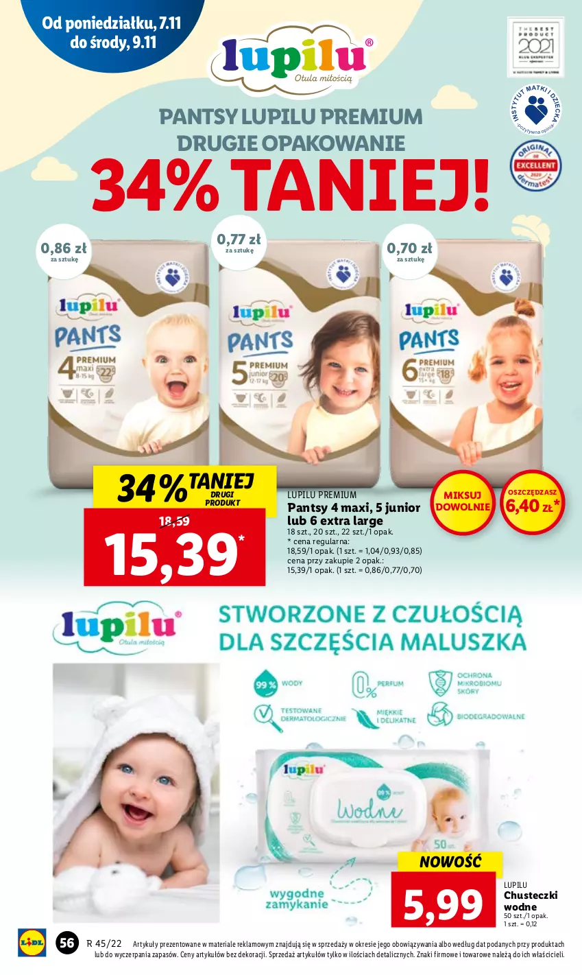 Gazetka promocyjna Lidl - GAZETKA - ważna 07.11 do 09.11.2022 - strona 62 - produkty: Chusteczki