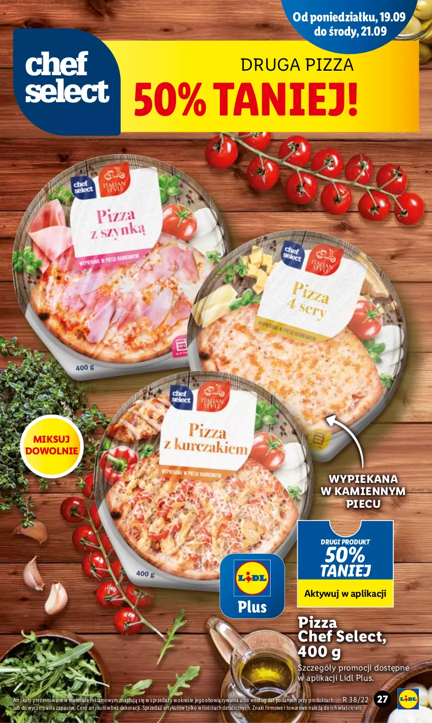 Gazetka promocyjna Lidl - GAZETKA - ważna 19.09 do 21.09.2022 - strona 29 - produkty: Piec, Pizza