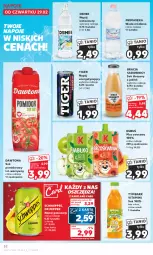 Gazetka promocyjna Kaufland - Gazetka tygodnia - Gazetka - ważna od 06.03 do 06.03.2024 - strona 52 - produkty: Dawtona, Sok, Mus, Primavera, Napoje, LANA, Tiger, Schweppes, Napój izotoniczny, Napój gazowany, Prima, Tymbark, Oshee, Sok pomidorowy, Kubuś, Woda, Napój