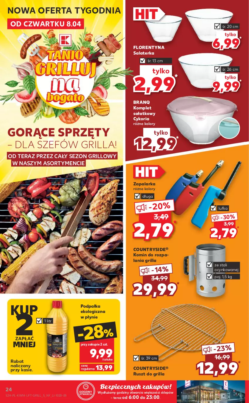 Gazetka promocyjna Kaufland - ważna 08.04 do 14.04.2021 - strona 24 - produkty: Cynk, Grill, Piec, Sałat, Salaterka, Tera, Zapalarka