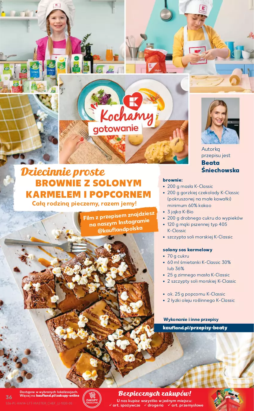 Gazetka promocyjna Kaufland - ważna 08.04 do 14.04.2021 - strona 36 - produkty: Brownie, Dzieci, Gra, Kakao, Kawa, Olej, Piec, Popcorn, Sos