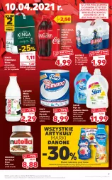 Gazetka promocyjna Kaufland - Gazetka - ważna od 14.04 do 14.04.2021 - strona 3 - produkty: Piwa, Piwo, Nutella, Gra, Danone, Papier, Coca-Cola, Silan, Płyn do płukania, Ręcznik, Napój gazowany, Ferrero, Foxy, Fanta, Woda mineralna, Woda, Waga, Sprite, Harnaś, Napój, Mleko, Fa