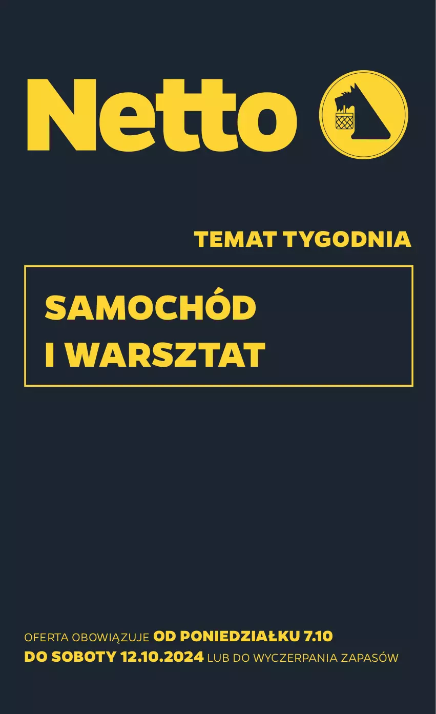 Gazetka promocyjna Netto - Od Poniedziałku Przemysłowa - ważna 07.10 do 12.10.2024 - strona 1 - produkty: Samochód