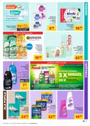 Gazetka promocyjna Carrefour - Gazetka Carrefour - Gazetka - ważna od 21.08 do 21.08.2021 - strona 17 - produkty: Por, Pur, Pampers, Finish, Bell, Pieluchy, Tablet, Majtki, Purina, Pasta do zębów, Kosz, Perfecta, Odplamiacz, Płyn do płukania, Chusteczki, Szampon, Podpaski, Garnier, Bella, Vanish, Odżywka, Pieluchomajtki, Zmywarki, Elmex, Tabletki do zmywarki, Kindii