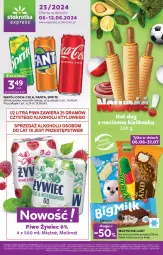 Gazetka promocyjna Stokrotka - Stokrotka Express - Gazetka - ważna od 12.06 do 12.06.2024 - strona 1 - produkty: Piwa, Piwo, Warzywa, Gin, Gra, Coca-Cola, Lody, Fanta, Owoce, Sprite, Napój, Mięta, Mięso, Fa