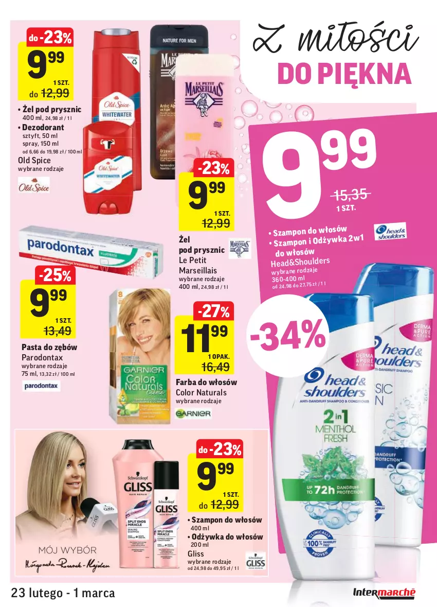 Gazetka promocyjna Intermarche - Okazje tygodnia - ważna 23.02 do 01.03.2021 - strona 33 - produkty: Dezodorant, Fa, Farba do włosów, Mars, Odżywka, Old Spice, Parodontax, Pasta do zębów, Szampon