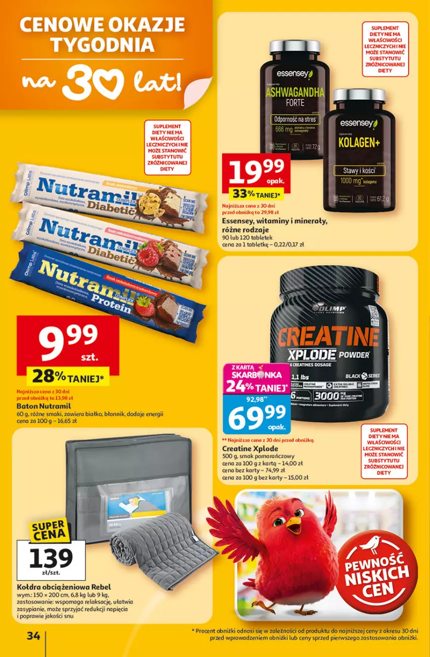 Gazetka promocyjna Auchan - 30 Lat Hipermarket - ważna 22.01 do 28.01.2026 - strona 34 - produkty: Baton, Kolagen, Kołdra, Tablet