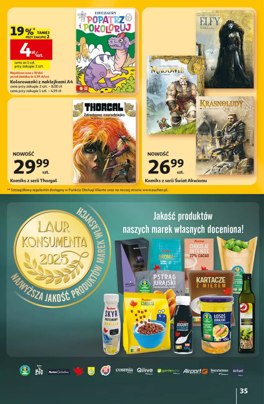 Gazetka promocyjna Auchan - 30 Lat Hipermarket - ważna 22.01 do 28.01.2026 - strona 35 - produkty: Dinozaur, Klej, Por, Ser