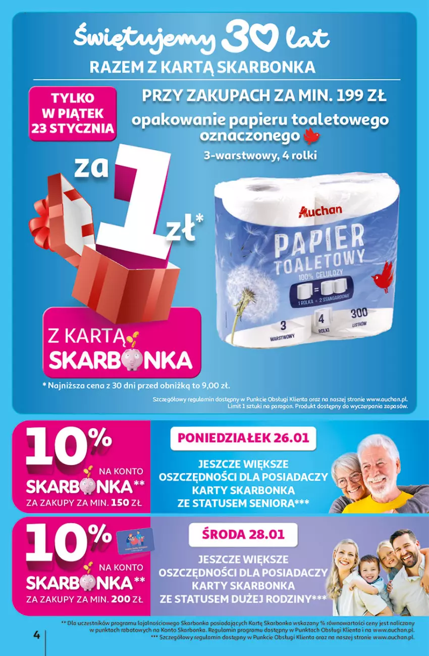 Gazetka promocyjna Auchan - 30 Lat Hipermarket - ważna 22.01 do 28.01.2026 - strona 4 - produkty: Gra