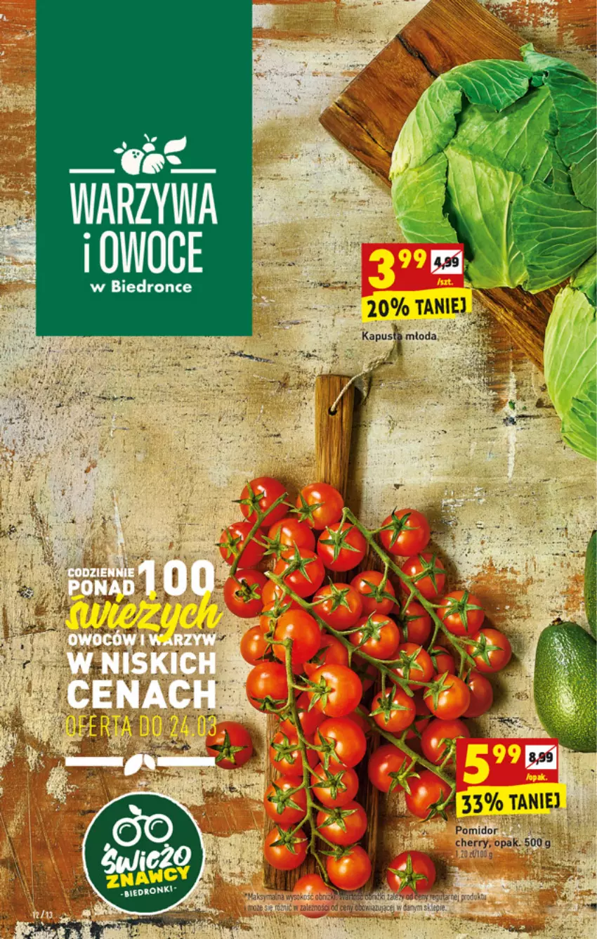 Gazetka promocyjna Biedronka - W tym tygodniu - ważna 22.03 do 28.03.2021 - strona 12 - produkty: Owoce, Warzywa, Warzywa i owoce