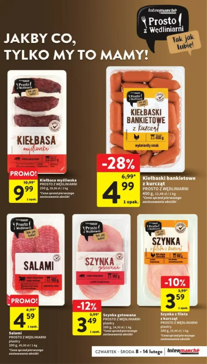 Gazetka promocyjna Intermarche - ważna 12.02 do 14.02.2024 - strona 21 - produkty: Kiełbasa, Szynka