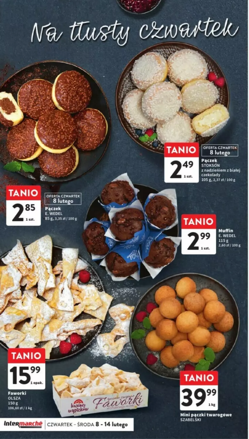 Gazetka promocyjna Intermarche - ważna 12.02 do 14.02.2024 - strona 36 - produkty: E. Wedel, Pączek