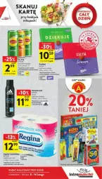 Gazetka promocyjna Intermarche - Gazetka - ważna od 14.02 do 14.02.2024 - strona 6 - produkty: Gin, Gry, Papier, Dezodorant, Praliny, Ice tea, Adidas, Papier toaletowy, Lipton, Rolki, Milka