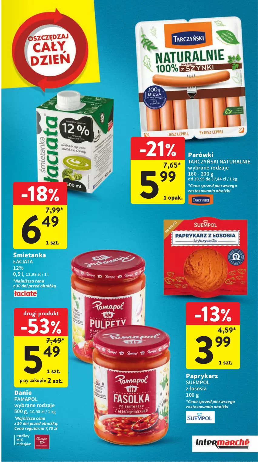 Gazetka promocyjna Intermarche - Gazetka Intermarche - ważna 02.11 do 08.11.2023 - strona 43 - produkty: Papryka, Paprykarz, Parówki, Sos, Suempol, Tarczyński, Top