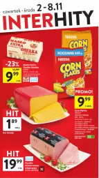 Gazetka promocyjna Intermarche - Gazetka Intermarche - Gazetka - ważna od 08.11 do 08.11.2023 - strona 4 - produkty: Corn flakes, Ser, Orzeszki, Madej Wróbel, Szynka konserwowa, Szynka, Miód, Gouda, Masło