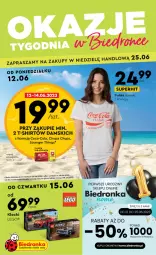 Gazetka promocyjna Biedronka - Gazetka - ważna od 25.06 do 25.06.2023 - strona 1 - produkty: T-shirt, Coca-Cola, Chupa Chups, Tran