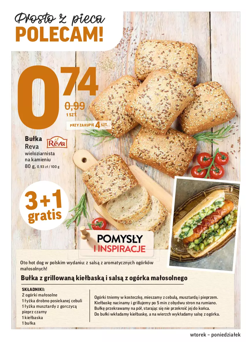 Gazetka promocyjna Intermarche - ważna 03.08 do 09.08.2021 - strona 14 - produkty: Bułka, Grill, Hot dog, Mus, Piec, Pieprz, Rum