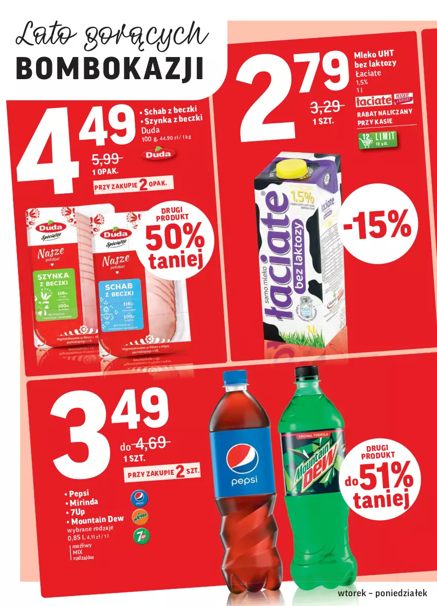 Gazetka promocyjna Intermarche - ważna 03.08 do 09.08.2021 - strona 2 - produkty: 7up, Duda, Mirinda, Mleko, Pepsi