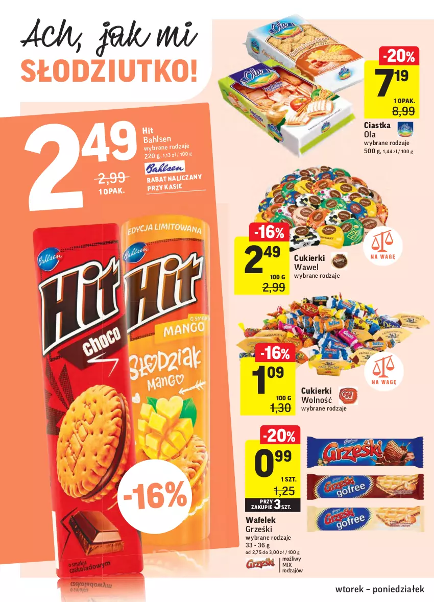 Gazetka promocyjna Intermarche - ważna 03.08 do 09.08.2021 - strona 24 - produkty: Ciastka, Cukier, Cukierki, Grześki, Jacobs, Kawa, Kawa mielona, Wafelek, Wawel