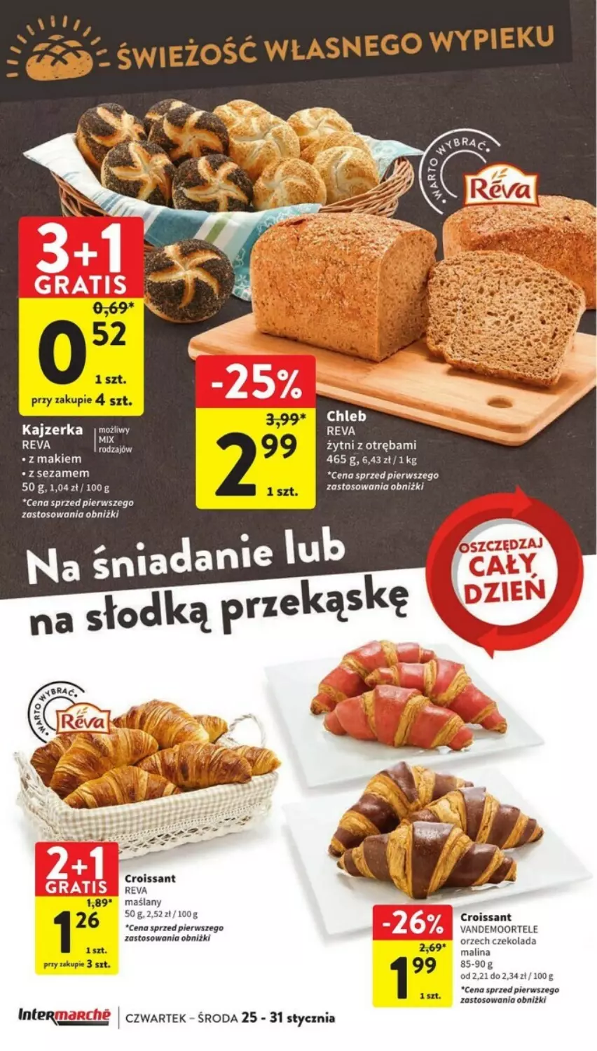 Gazetka promocyjna Intermarche - ważna 25.01 do 31.01.2024 - strona 17 - produkty: Croissant, Czekolada, Fa, Kajzerka