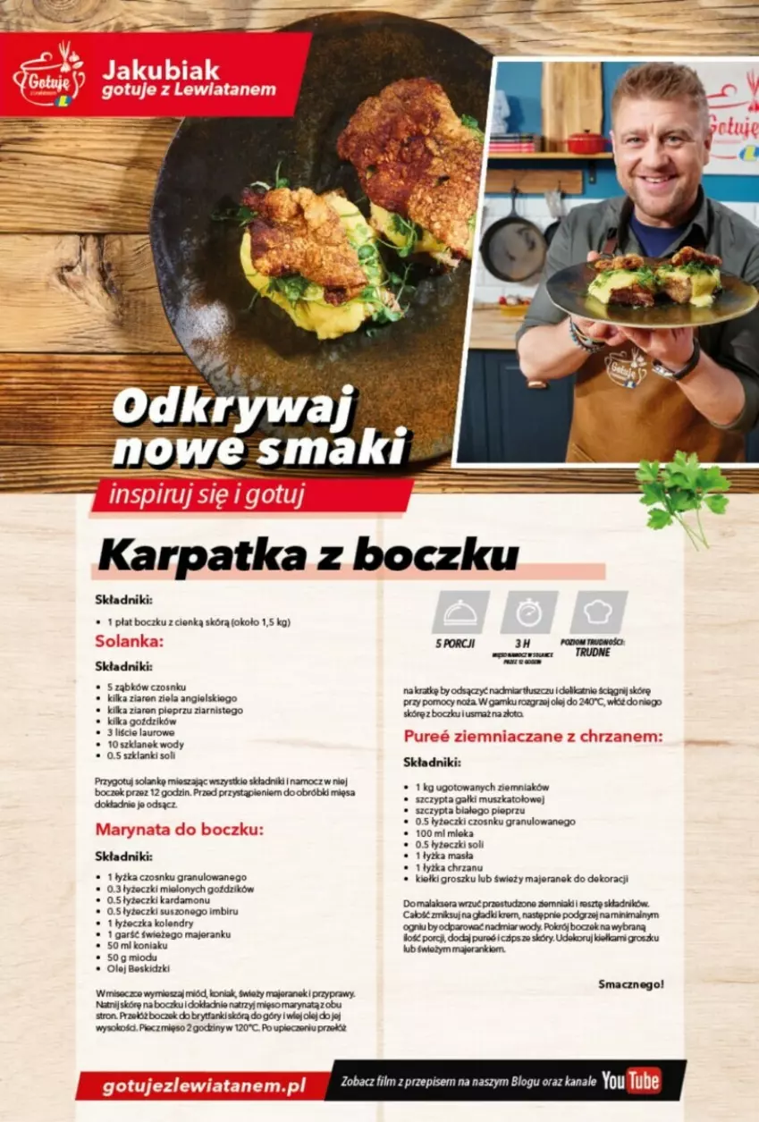 Gazetka promocyjna Lewiatan - ważna 05.12 do 11.12.2024 - strona 9 - produkty: Beskidzki, Boczek, Chrzan, Fa, Gra, Imbir, Karp, Kiełki, Lanki, Laur, Mięso, Miód, Mus, Noż, Olej, Piec, Pieprz, Por, Przyprawy, Pur, Sok, Solan