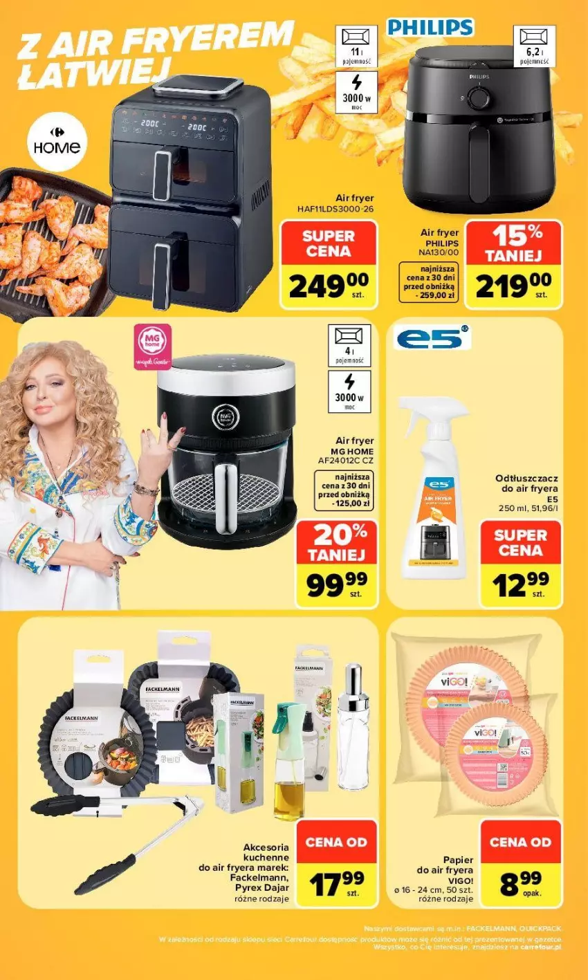 Gazetka promocyjna Carrefour - Gazetka Carrefour, Market Air frayer, smaczne wypieki - ważna 21.09 do 26.09.2026 - strona 2 - produkty: Fa, Odtłuszczacz, Papier, Philips