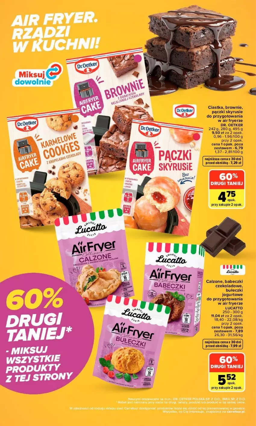 Gazetka promocyjna Carrefour - Gazetka Carrefour, Market Air frayer, smaczne wypieki - ważna 21.09 do 26.09.2026 - strona 4 - produkty: Babeczki, Brownie, Bułeczki, Ciastka, Dr. Oetker, Jogurt