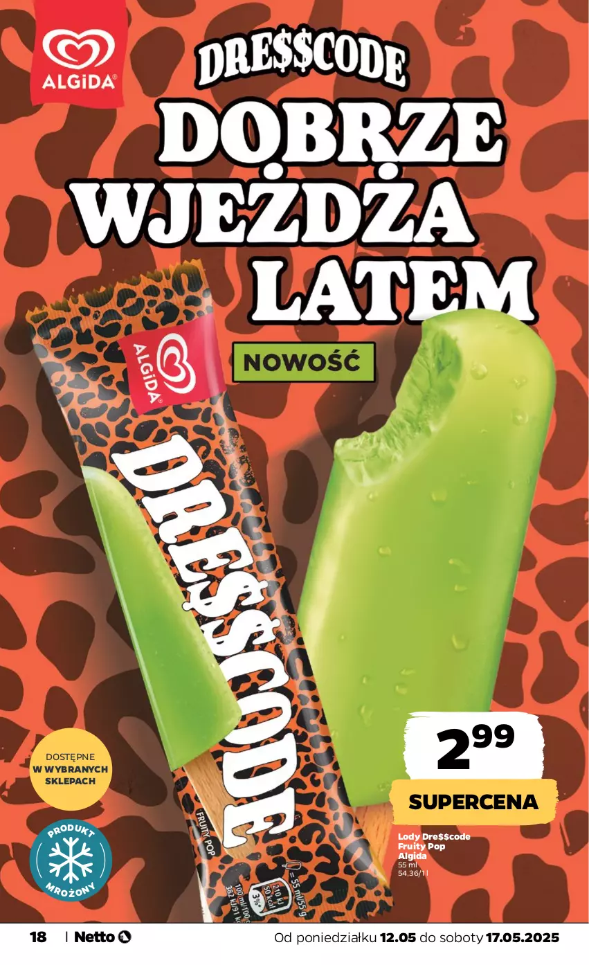Gazetka promocyjna Netto - Od Poniedziałku - ważna 12.05 do 17.05.2025 - strona 18 - produkty: Algida, LG, Lody